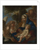 The Holy Family with Angels, ca. 1700 by Sebastiano Ricci