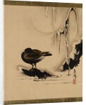 Lacquer Paintings of Various Subjects: Bird and Willow in Snow, 1882 by Shibata Zeshin