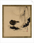 Lacquer Paintings of Various Subjects: Bird and Willow in Snow, 1882 by Shibata Zeshin