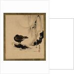 Lacquer Paintings of Various Subjects: Bird and Willow in Snow, 1882 by Shibata Zeshin