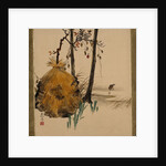 Lacquer Paintings of Various Subjects: Snow Shelter for a Tree with Sparrow, 1882 by Shibata Zeshin