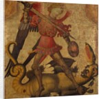Saint Michael and the Dragon, ca. 1405 by Spanish Painter