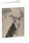 Three Birds on Branch, ca. 1887 by Watanabe Seitei