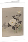 Roses, Young Bird and a Butterfly, ca. 1887 by Watanabe Seitei