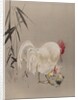 Rooster and Hen with Chicks, ca. 1887 by Watanabe Seitei
