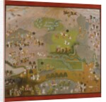 Maharana Jagat Singh Hawks for Cranes, dated 1744 by Shiva and Dayal