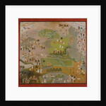 Maharana Jagat Singh Hawks for Cranes, dated 1744 by Shiva and Dayal
