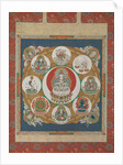 Mandala of the One-Syllable Golden Wheel, 18th century by Unknown