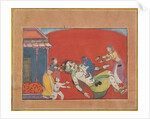 The Death of the Demoness Putana: Folio from a Bhagavata Purana Series, ca. 1610 by Unknown