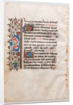 Manuscript Leaf, from a Book of Hours, 15th century by Unknown