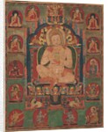Portrait of Jnanatapa Attended by Lamas and Mahasiddhas, ca. 1350 by Unknown