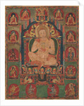 Portrait of Jnanatapa Attended by Lamas and Mahasiddhas, ca. 1350 by Unknown