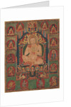 Portrait of Jnanatapa Attended by Lamas and Mahasiddhas, ca. 1350 by Unknown