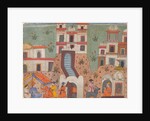A Raja Receives Homage Outside the City…, from a Dispersed Manuscript, last quarter of 17th cent by Unknown
