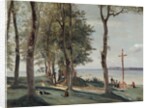 Honfleur: Calvary, ca. 1830 by Jean-Baptiste-Camille Corot