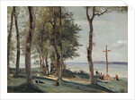 Honfleur: Calvary, ca. 1830 by Jean-Baptiste-Camille Corot