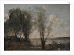 Boatman among the Reeds, ca. 1865 by Jean-Baptiste-Camille Corot