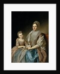Mrs. Samuel Mifflin and Her Granddaughter Rebecca Mifflin Francis, 1777-80 by Charles Willson Peale