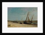 Boats on the Seacoast at Étaples, 1871 by Charles Francois Daubigny