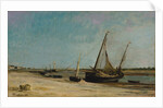 Boats on the Seacoast at Étaples, 1871 by Charles Francois Daubigny