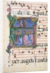 Manuscript Illumination with the Assumption of the Virgin in an Initial A…, 1450-60 by Cosmè Tura