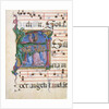 Manuscript Illumination with the Assumption of the Virgin in an Initial A…, 1450-60 by Cosmè Tura