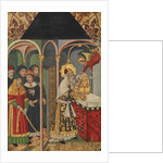 Panel with the Angel Appearing to Zacharias…, 1464-1507 by Domingo Ram