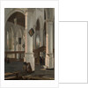 Interior of the Oude Kerk, Delft, probably 1650 by Emanuel de Witte