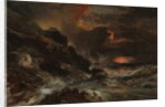 A Storm off the Normandy Coast, probably 1850s by Eugene Isabey