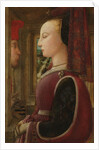 Portrait of a Woman with a Man at a Casement, ca. 1440 by Filippo Lippi
