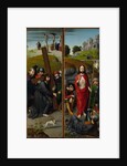 Christ Carrying the Cross, with the Crucifixion; The Resurrection, with the Pilgrims…, ca. 1510 by Gerard David