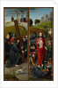 Christ Carrying the Cross, with the Crucifixion; The Resurrection, with the Pilgrims…, ca. 1510 by Gerard David