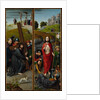 Christ Carrying the Cross, with the Crucifixion; The Resurrection, with the Pilgrims…, ca. 1510 by Gerard David