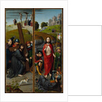 Christ Carrying the Cross, with the Crucifixion; The Resurrection, with the Pilgrims…, ca. 1510 by Gerard David
