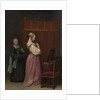 A Young Woman at Her Toilet with a Maid, ca. 1650-51 by Gerard Terborch II