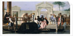 The Departure of the Gondola, mid-1760s by Giovanni Domenico Tiepolo