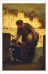 The Laundress, 186[3?] by Honore Daumier