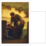 The Laundress, 186[3?] by Honore Daumier