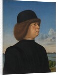 Portrait of Alvise Contarini; A Tethered Roebuck, ca. 1485-95 by Jacometto Veneziano