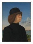 Portrait of Alvise Contarini; A Tethered Roebuck, ca. 1485-95 by Jacometto Veneziano