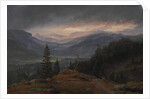 View over Hallingdal, 1844 by Johan Christian Dahl