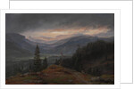 View over Hallingdal, 1844 by Johan Christian Dahl