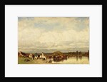 Cows Crossing a Ford, 1836 by Jules Dupré