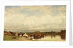 Cows Crossing a Ford, 1836 by Jules Dupré