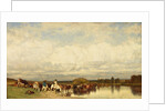 Cows Crossing a Ford, 1836 by Jules Dupré