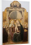 Saint Anne and the Virgin and Child Enthroned with Angels, ca. 1458-61 by Niccolò da Foligno
