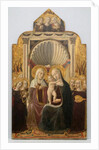 Saint Anne and the Virgin and Child Enthroned with Angels, ca. 1458-61 by Niccolò da Foligno