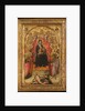 Madonna and Child Enthroned with Saint John the Evangelist, Saint Peter, Saint Agnes…, c1385-90 by Paolo di Giovanni Fei