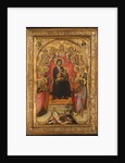Madonna and Child Enthroned with Saint John the Evangelist, Saint Peter, Saint Agnes…, c1385-90 by Paolo di Giovanni Fei