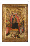 Madonna and Child Enthroned with Saint John the Evangelist, Saint Peter, Saint Agnes…, c1385-90 by Paolo di Giovanni Fei